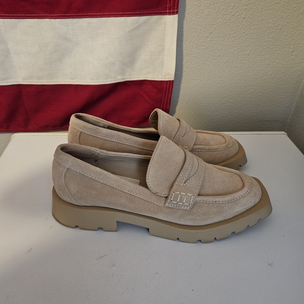 Dolce Vita Beige Suede Loafers